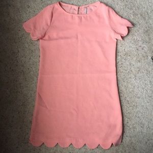 5 for $25 / Mittoshop Blush Pink Scalloped Dress